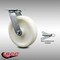 Service Caster 8 Inch Stainless Steel Nylon Swivel Caster with Roller Bearing and Swivel Lock SCC-SS30S820-NYR-BSL - alternate 2